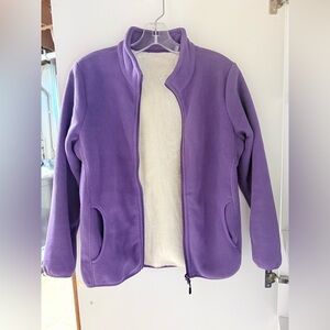Vibrant Purple Fleece Jacket